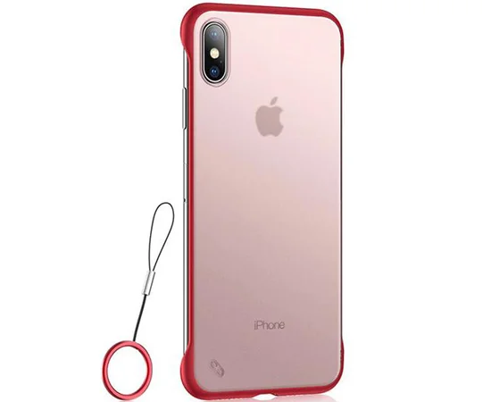 TPU+PC чехол LikGus Edge (+ кольцо) для Apple iPhone XS Max (6.5") Красный