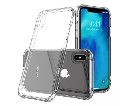 TPU чехол Epic Ease с усиленными углами для Apple iPhone XS Max (6.5") Прозрачный / Transparent