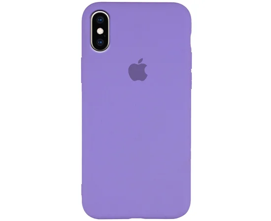 Чехол Silicone Case Slim Full Protective для Apple iPhone XS Max (6.5") Сиреневый / Dasheen