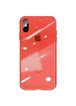TPU+Glass чехол GLOSSY Logo series для Apple iPhone XS Max (6.5") Красный / Red
