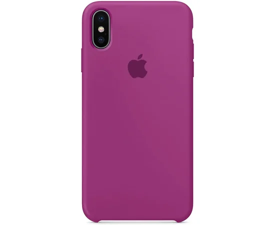 Чехол Silicone Case (AA) для Apple iPhone XS Max (6.5") Малиновый / Dragon Fruit
