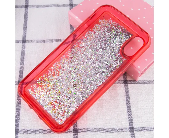 TPU+PC чехол Sparkle (glitter) для Apple iPhone XS Max (6.5") Красный