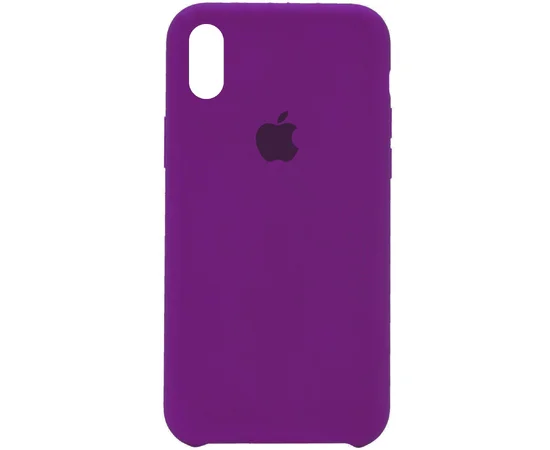 Чехол Silicone Case (AA) для Apple iPhone XS Max (6.5") Фиолетовый / Dark Purple
