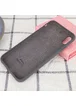 Чехол Silicone case (A) (с закрытым низом) для Apple iPhone XS Max (6.5") Серый / Dark Grey
