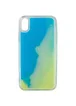 Неоновый чехол Neon Sand glow in the dark для Apple iPhone XS Max (6.5") Голубой