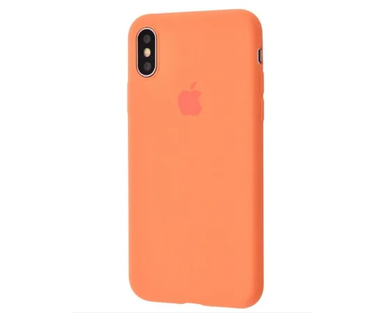 Чехол Slim Silicone case full protective для Apple iPhone XS Max (6.5") Оранжевый / Orange