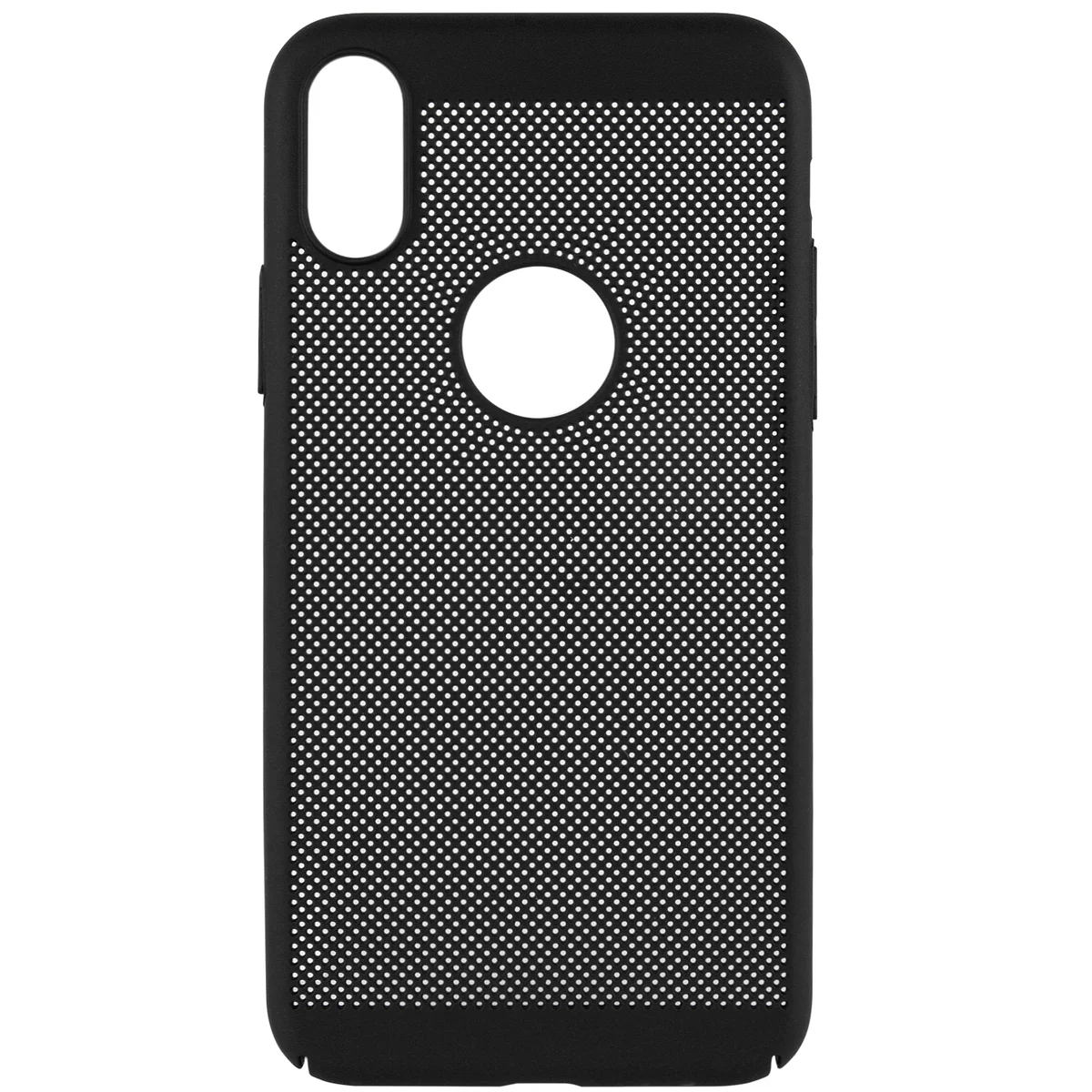 Ультратонкий дышащий чехол Grid case для Apple iPhone XS Max (6.5") Черный