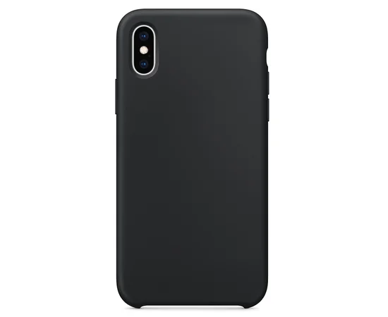 Силиконовый чехол Soft cover для Apple iPhone XS Max (6.5") Черный / Black