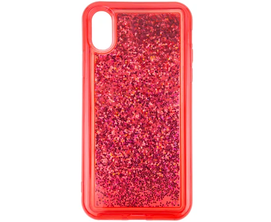 TPU+PC чехол Sparkle (glitter) для Apple iPhone XS Max (6.5") Красный