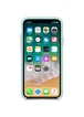 Чехол Silicone case (A) для Apple iPhone XS Max (6.5") Бирюзовый / Marine Green