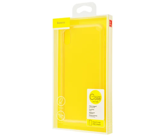 TPU чехол Baseus Simplicity Series Case для Apple iPhone XS Max (6.5") Серый (прозрачный)