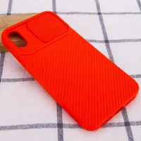 Чохол Camshield Square TPU зі шторкою для камери для Apple iPhone XS Max (6.5 ") Червоний