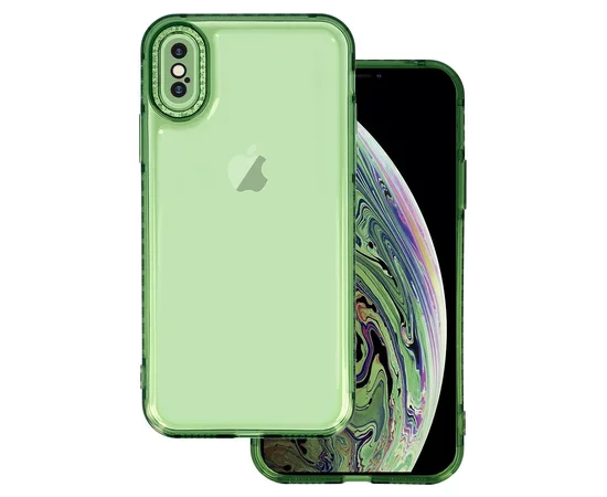 Чехол TPU Starfall Clear для Apple iPhone XS Max (6.5") Зеленый