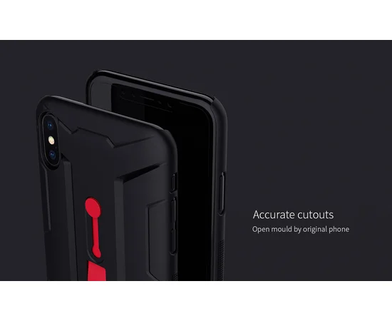 Пластиковая накладка Nillkin Grip для Apple iPhone XS Max (6.5") Черный