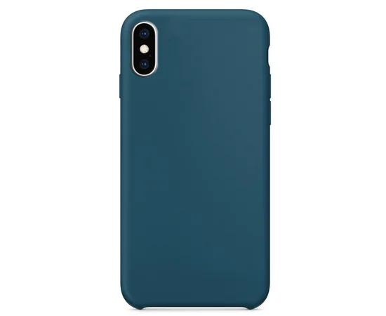 Силиконовый чехол Soft cover для Apple iPhone XS Max (6.5") Синий / Cosmos Blue