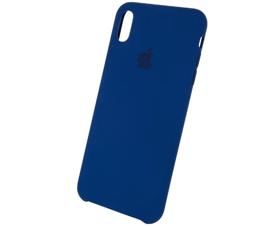 Чехол Silicone case (AAA) для Apple iPhone XS Max (6.5") Синий / Blue Horizon