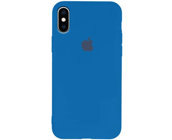 Чехол Silicone Case Slim Full Protective для Apple iPhone XS Max (6.5") Синий / Blue
