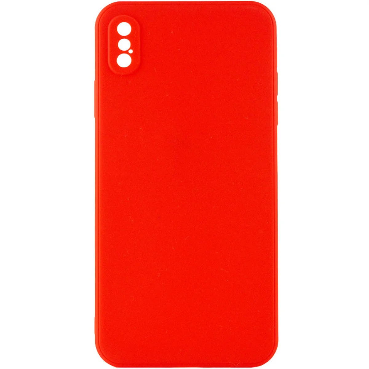 Силіконовий чохол Candy Full Camera для Apple iPhone XS Max (6.5 ") Червоний / Red