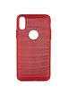 Ультратонкий дышащий чехол Grid case для Apple iPhone XS Max (6.5") Красный