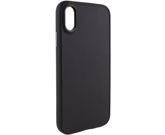 TPU чехол Bonbon Metal Style для Apple iPhone XS Max (6.5") Черный / Black