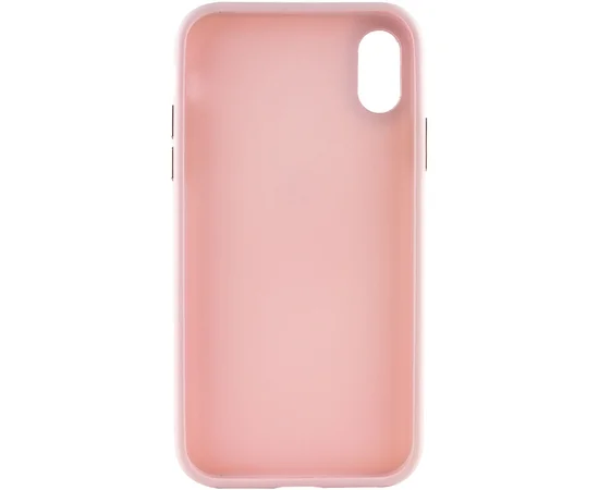 TPU чехол Bonbon Metal Style для Apple iPhone XS Max (6.5") Розовый / Light pink