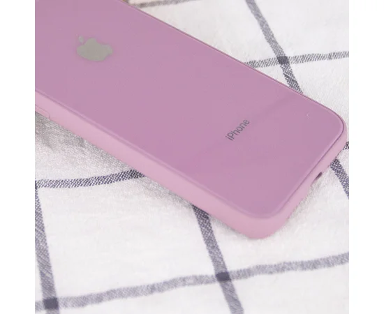 TPU+Glass чехол GLOSSY Logo (opp) для Apple iPhone XS Max (6.5") Лиловый / Lilac Pride