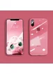 TPU+Glass чехол GLOSSY Logo series для Apple iPhone XS Max (6.5") Красный / Red orchid