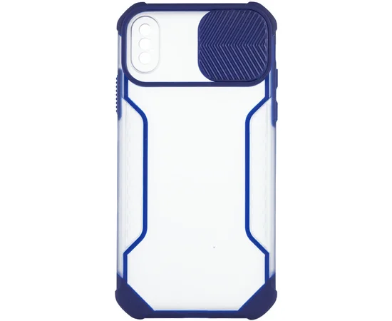 Чехол Camshield matte Ease TPU со шторкой для Apple iPhone XS Max (6.5") Синий