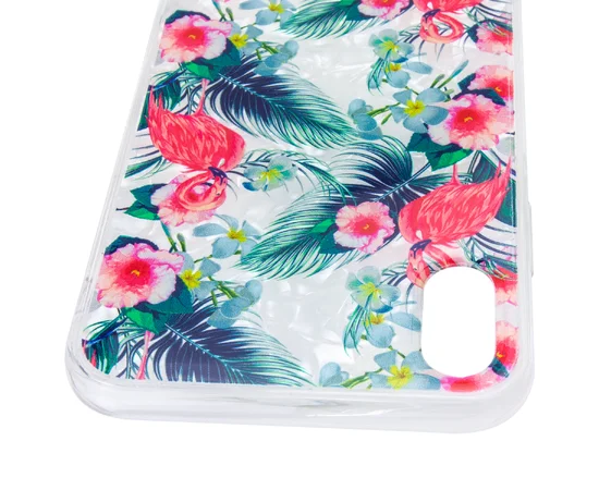 Накладка Glue Case Фламинго для Apple iPhone XS Max (6.5") Черный