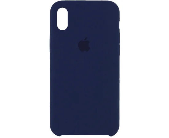 Чехол Silicone Case (AA) для Apple iPhone XS Max (6.5") Синий / Deep navy