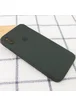 Чехол Silicone Case Square Full Camera Protective (AA) для Apple iPhone XS Max (6.5") Зеленый / Black Green
