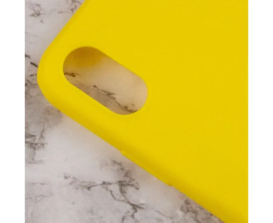 Силиконовый чехол Candy для Apple iPhone XS Max (6.5") Желтый