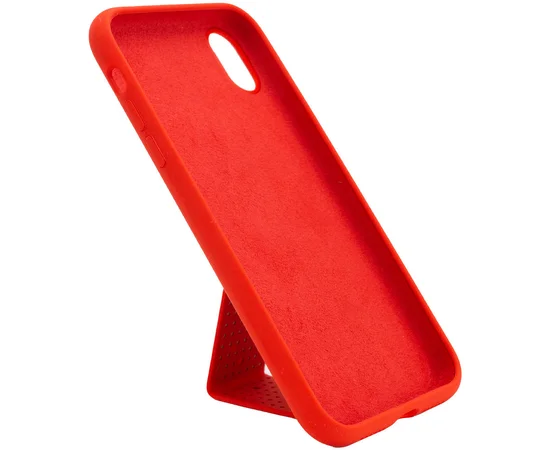 Чехол Silicone Case Hand Holder для Apple iPhone XS Max (6.5") Красный / Red