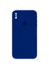 Чехол Silicone Case Square Full Camera Protective (AA) для Apple iPhone XS Max (6.5") Синий / Deep navy