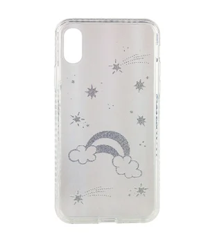 TPU + Glass чохол Aurora Space для Apple iPhone XS Max (6.5 ") Радуга