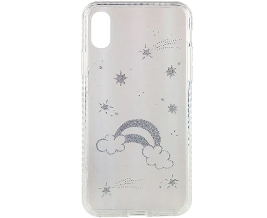 TPU+Glass чехол Aurora Space для Apple iPhone XS Max (6.5") Радуга