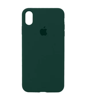 Чохол Silicone Case Full Protective (AA) для Apple iPhone XS Max (6.5") Зелений / Forest green