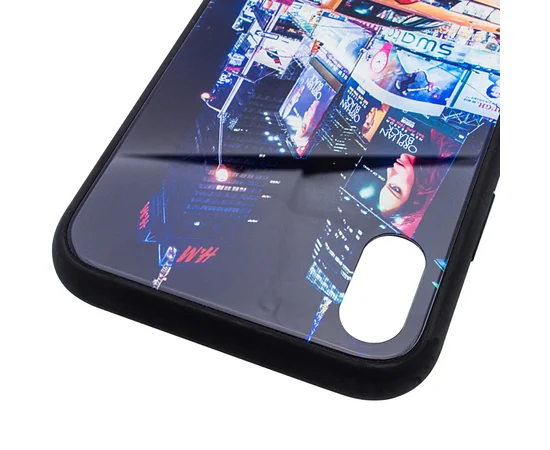 TPU+Glass чехол Night series для Apple iPhone XS Max (6.5") Нью Йорк