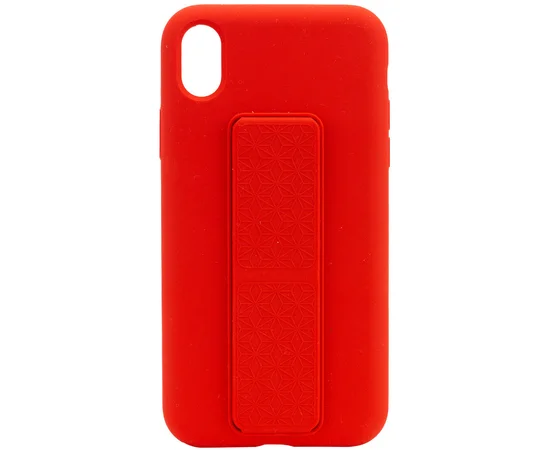Чехол Silicone Case Hand Holder для Apple iPhone XS Max (6.5") Красный / Red