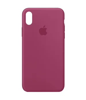 Чехол Silicone Case Full Protective (AA) для Apple iPhone XS Max (6.5") Малиновый / Pomegranate