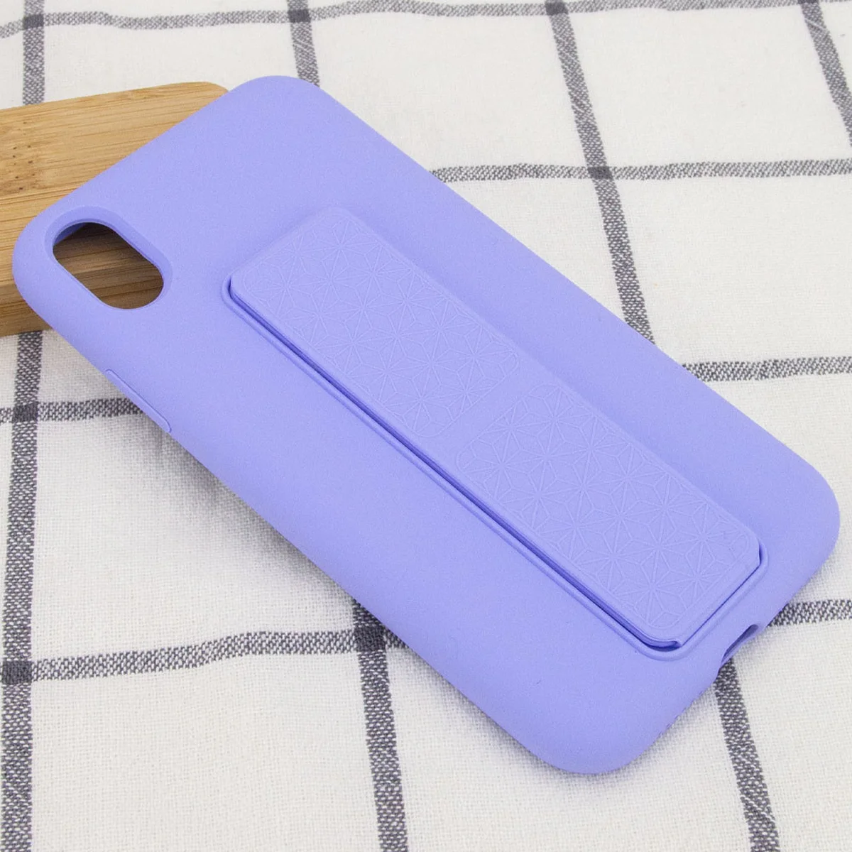 Чехол Silicone Case Hand Holder для Apple iPhone XS Max (6.5") Сиреневый / Dasheen