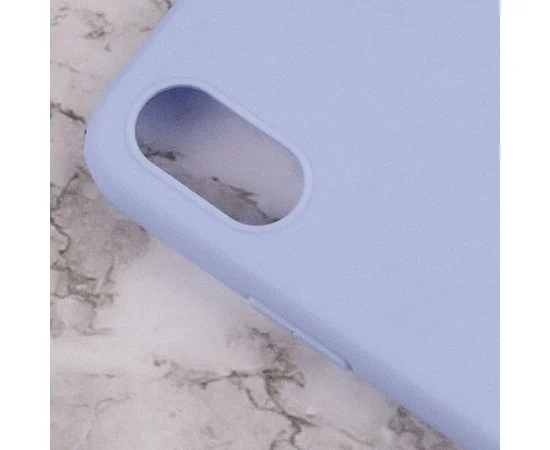 Силиконовый чехол Candy для Apple iPhone XS Max (6.5") Голубой / Lilac Blue