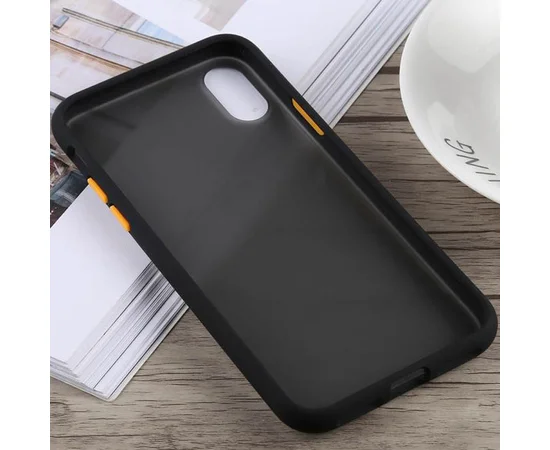 TPU+PC чехол iPaky Matte Smooth для Apple iPhone XS Max (6.5") Черный / Желтый