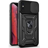 Чехол Ummi Camshield Serge Ring для Apple iPhone XS Max (6.5") Черный / Black