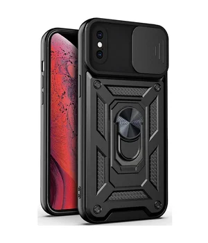 Чехол Ummi Camshield Serge Ring для Apple iPhone XS Max (6.5") Черный / Black