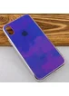 TPU+Glass чехол Gradient Rainbow с лого для Apple iPhone XS Max (6.5") Фиолетовый