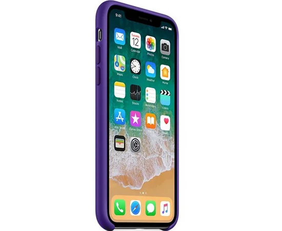 Чехол Silicone Case (AA) для Apple iPhone XS Max (6.5") Темный фиолетовый / Ultra Violet