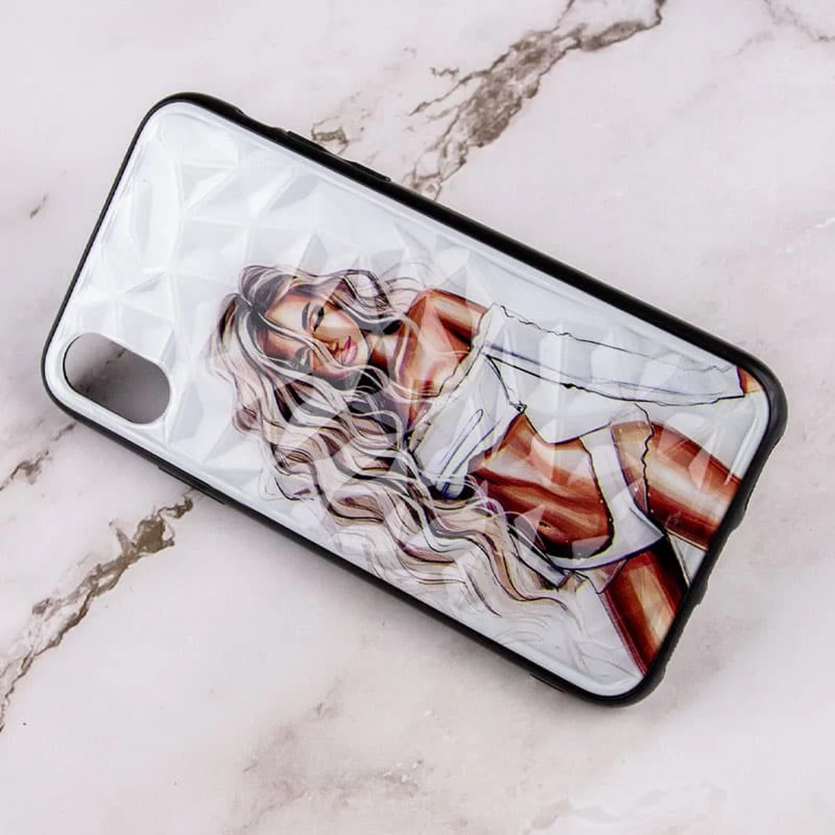 TPU+PC чехол Prisma Ladies для Apple iPhone XS Max (6.5") White