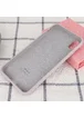 Чехол Silicone case (A) (с закрытым низом) для Apple iPhone XS Max (6.5") Серый / Lavender