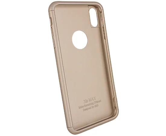 Пластиковая накладка GKK LikGus 360 градусов для Apple iPhone XS Max (6.5") Золотой